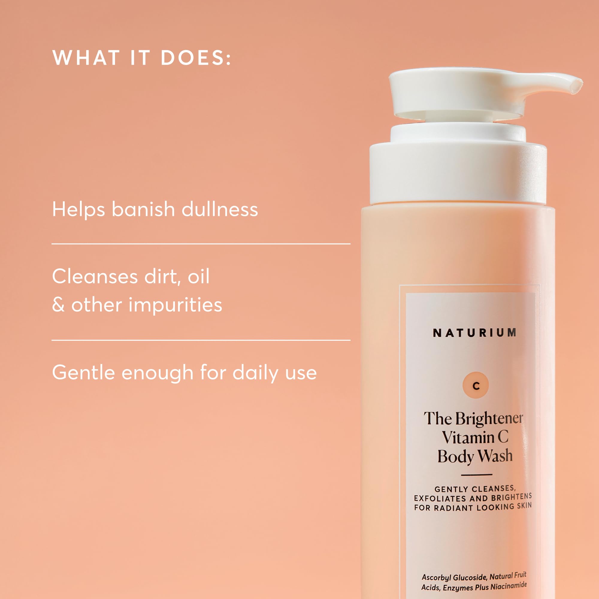 Naturium The Smoother Glycolic Acid Body Wash, 16.9 fl oz