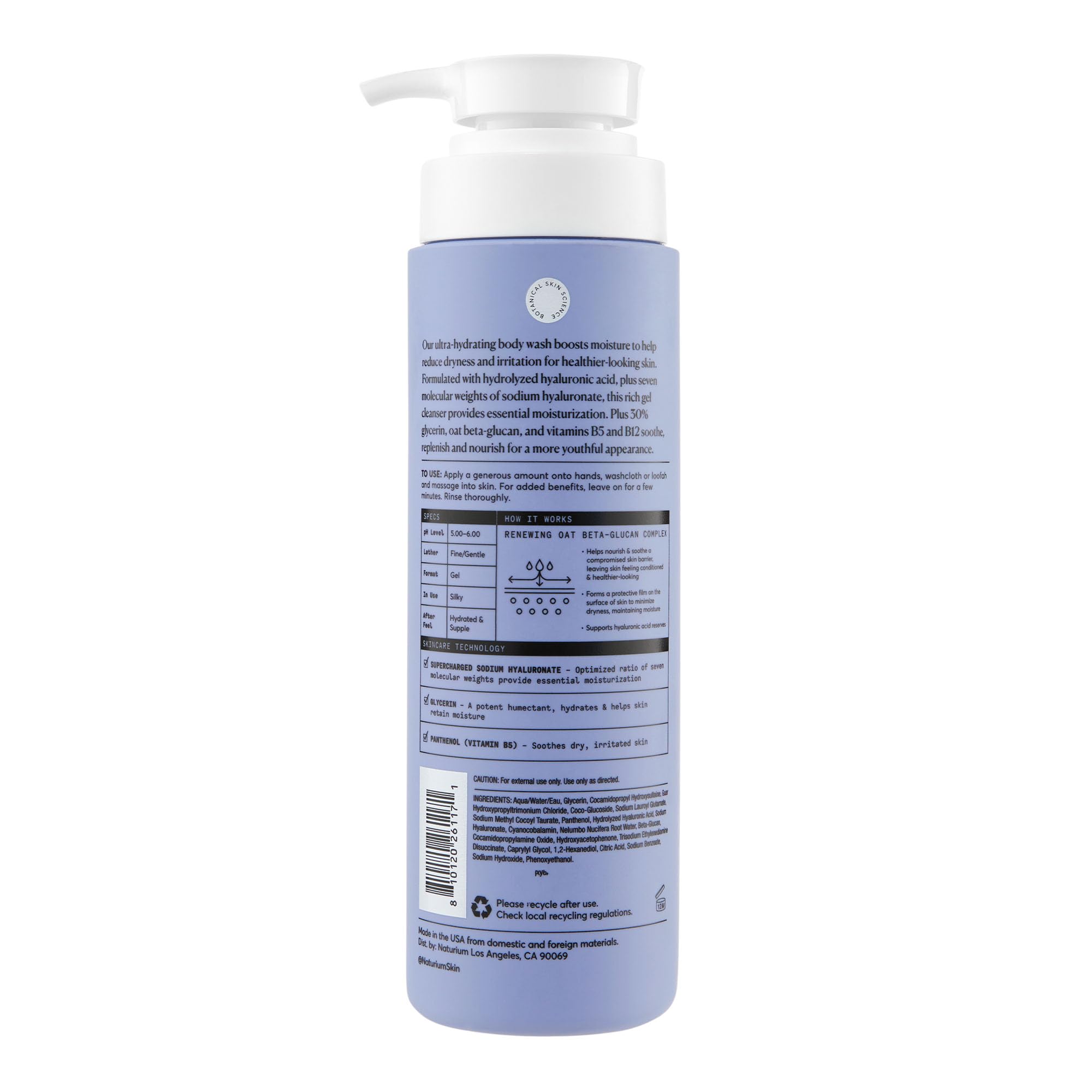 Naturium The Smoother Glycolic Acid Body Wash, 16.9 fl oz
