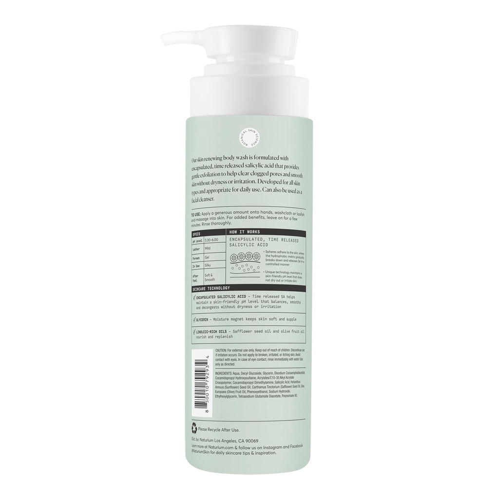 Naturium The Smoother Glycolic Acid Body Wash, 16.9 fl oz