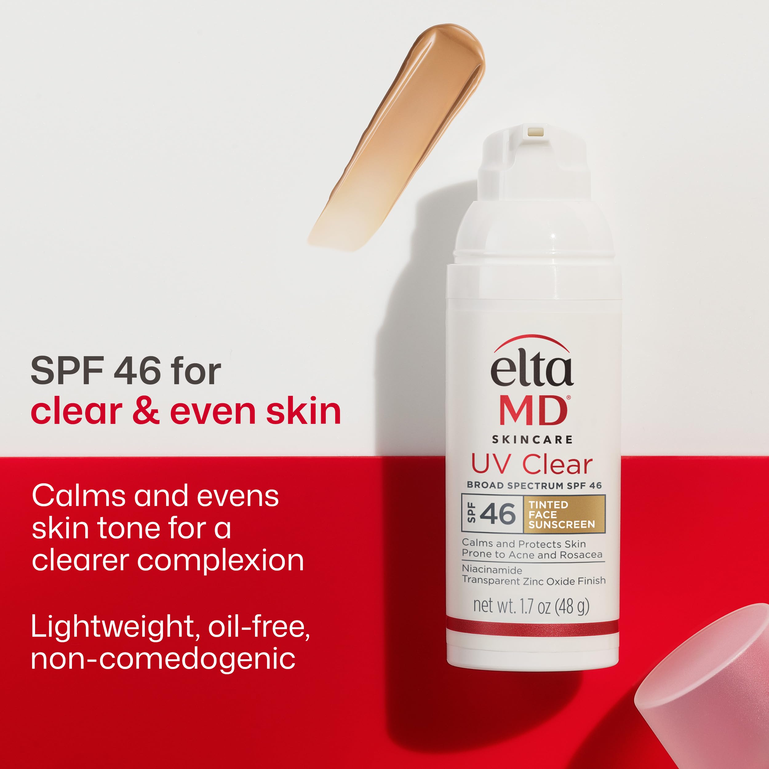 EltaMD UV Clear Face Sunscreen with Zinc Oxide, Oil-Free, SPF 46 and SPF 50