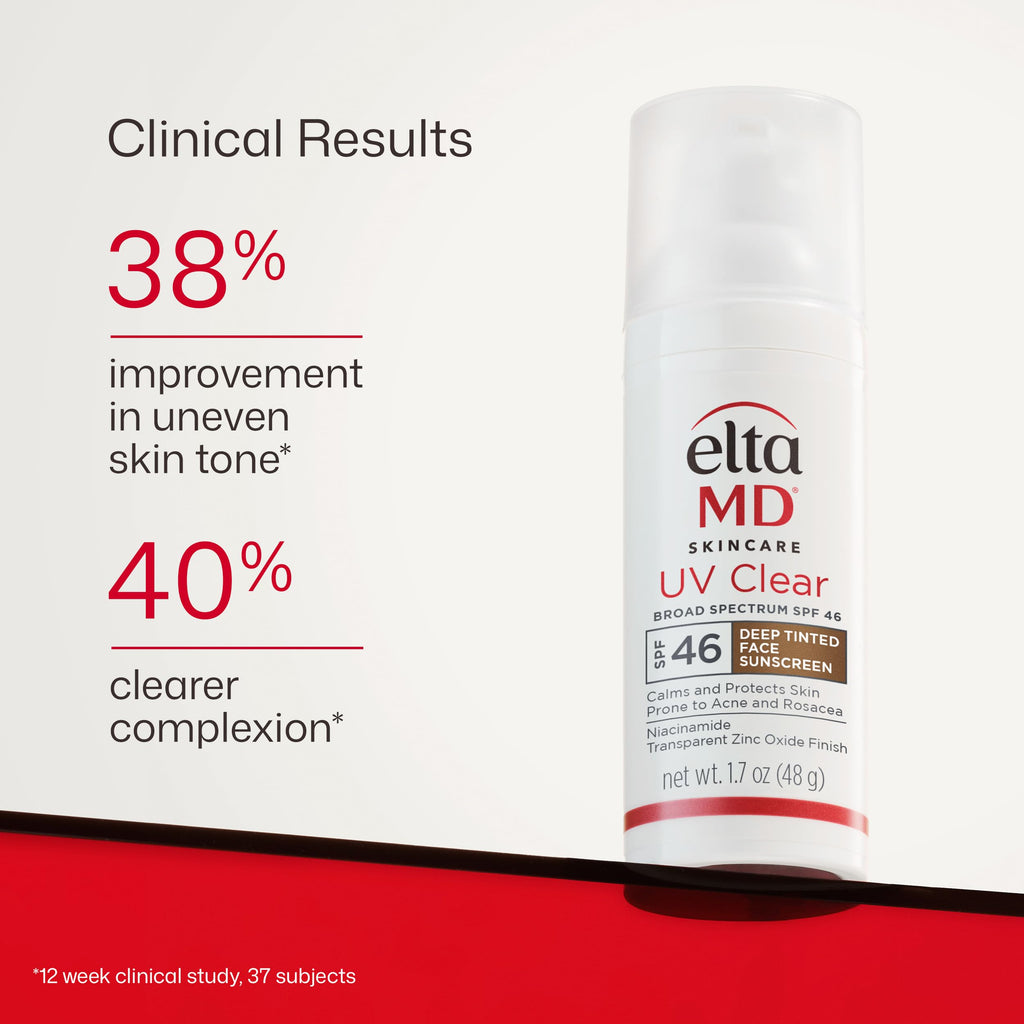 EltaMD UV Clear Face Sunscreen with Zinc Oxide, Oil-Free, SPF 46 and SPF 50