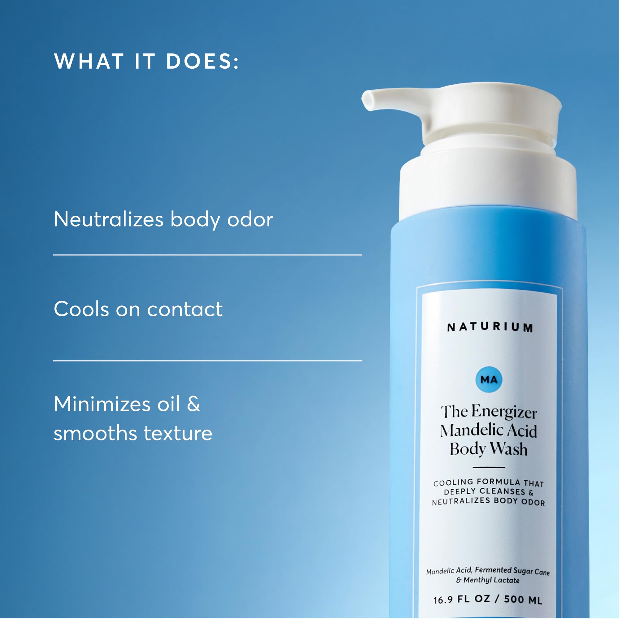 Naturium The Smoother Glycolic Acid Body Wash, 16.9 fl oz