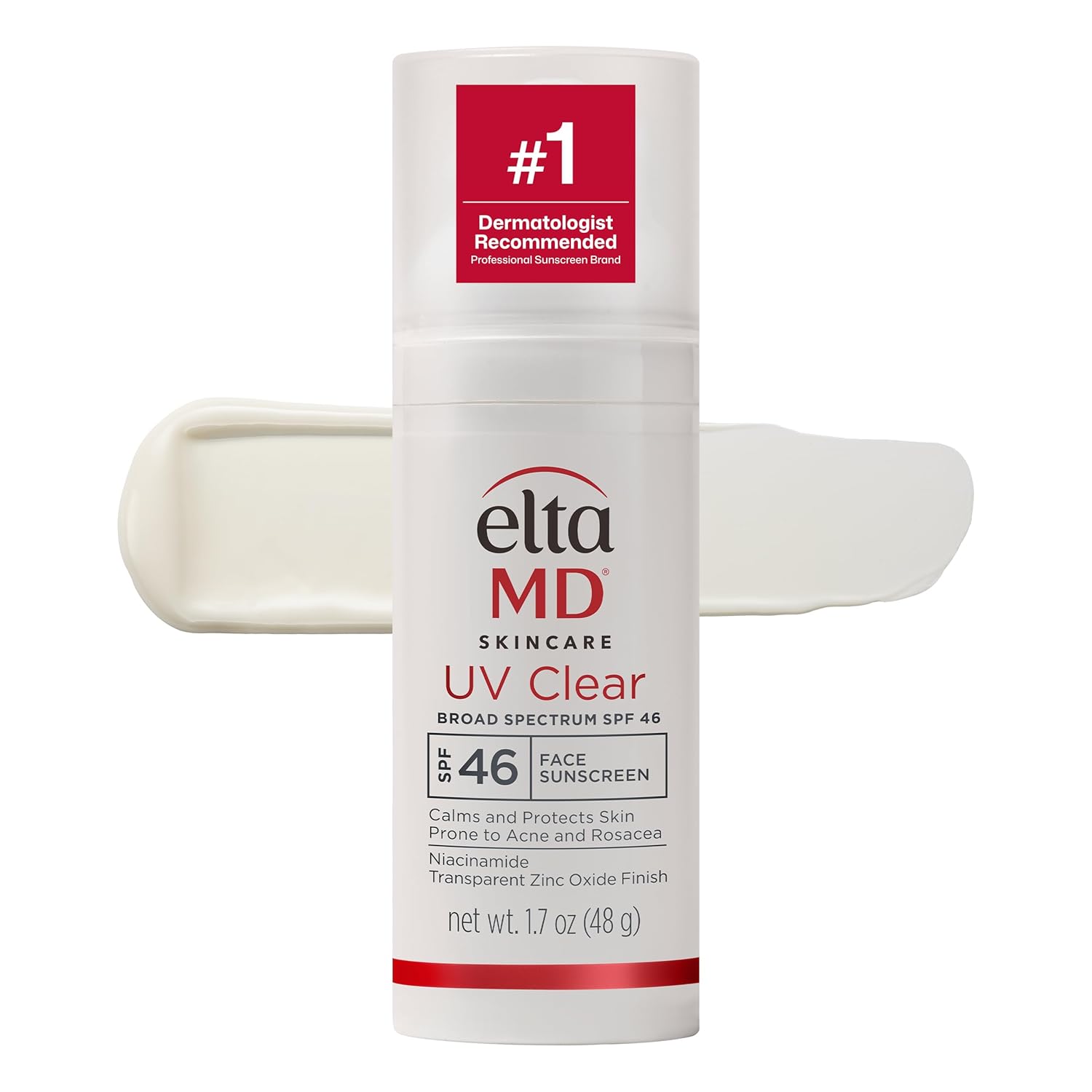 EltaMD UV Clear Face Sunscreen with Zinc Oxide, Oil-Free, SPF 46 and SPF 50