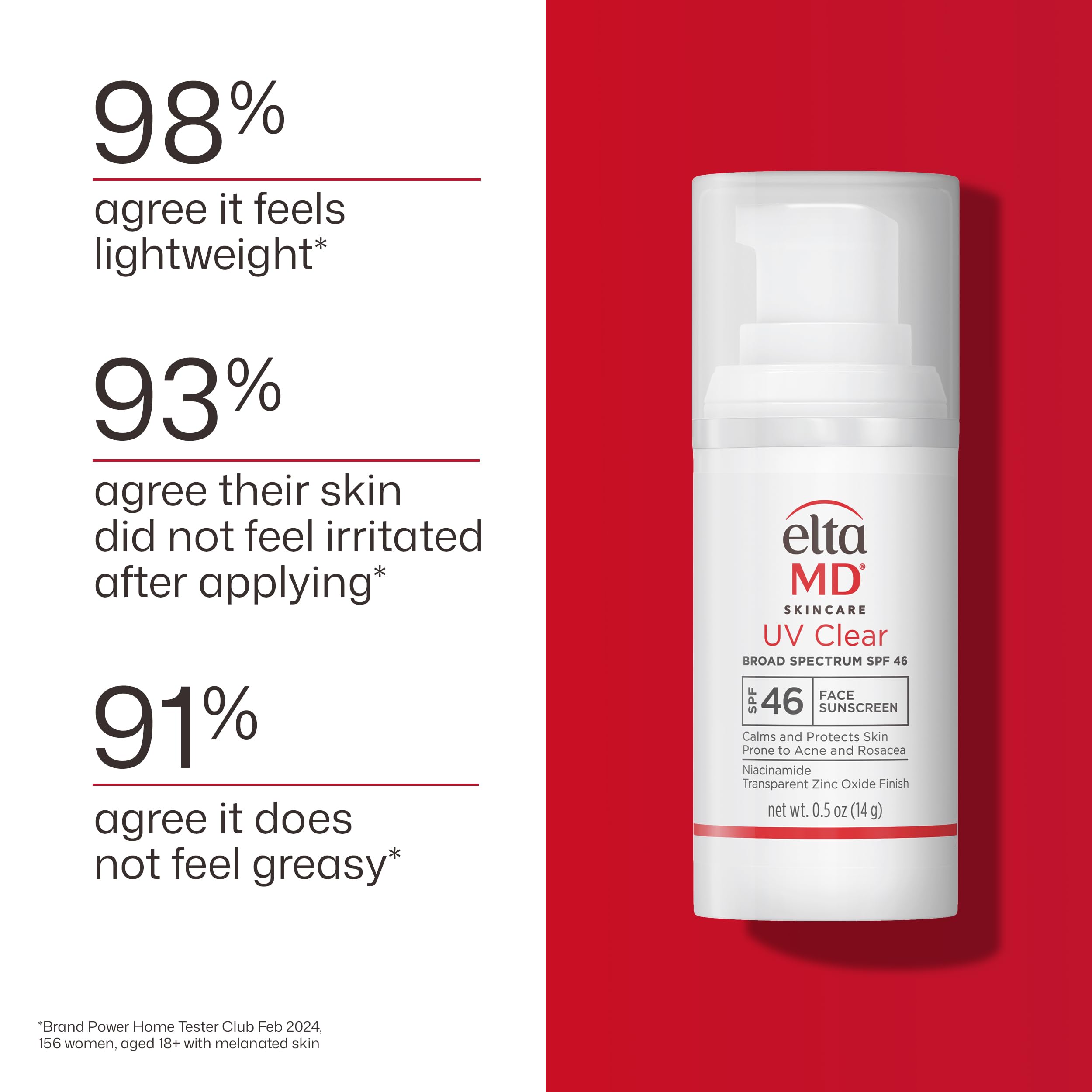 EltaMD UV Clear Face Sunscreen with Zinc Oxide, Oil-Free, SPF 46 and SPF 50