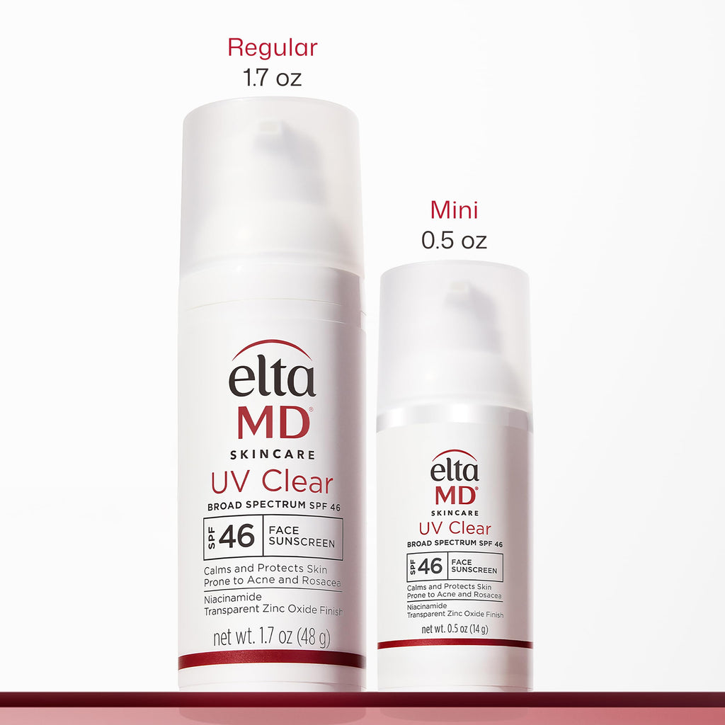 EltaMD UV Clear Face Sunscreen with Zinc Oxide, Oil-Free, SPF 46 and SPF 50