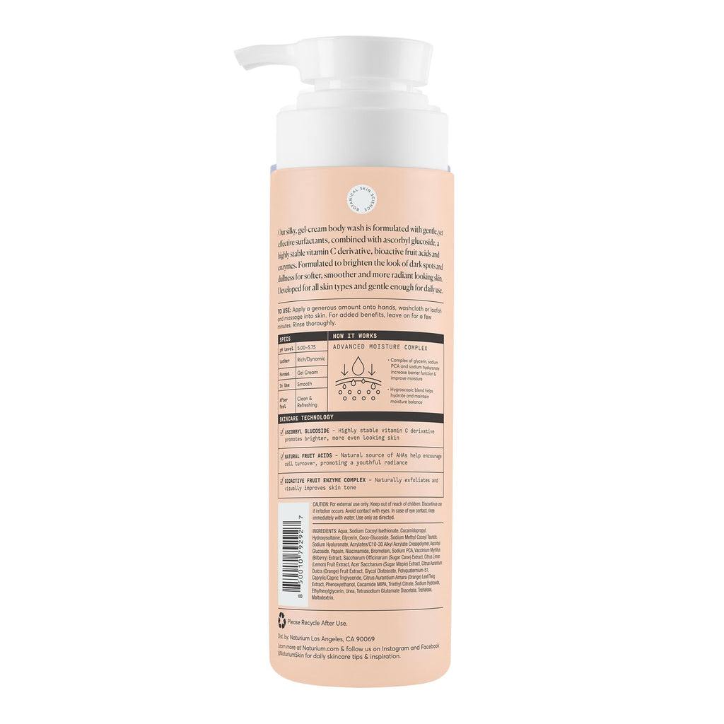 Naturium The Smoother Glycolic Acid Body Wash, 16.9 fl oz